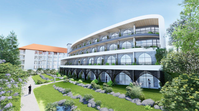 חזית דרומית בנין חדש, מלון הגושרים - אדריכלית אושרת בראון (צילום: יח"צ)