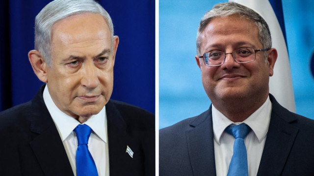 איתמר בן גביר, בנימין נתניהו (צילום: יונתן זינדל, פלאש 90,REUTERS/Nir Elias)