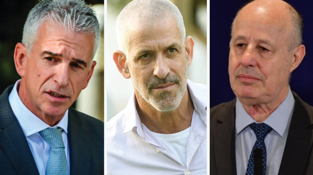 צחי הנגבי, רונן בר, דדי ברנע (צילום: אבשלום ששוני)