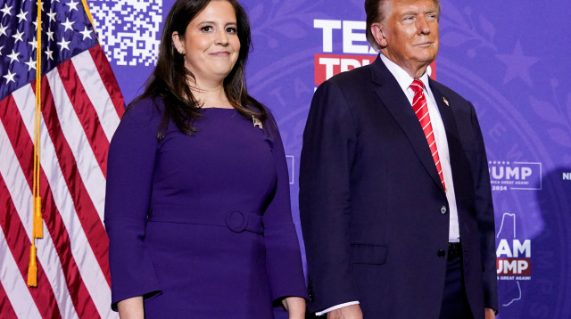 אליז סטפניק, דונלד טראמפ (צילום: Reuters/ELIZABETH FRANTZ)