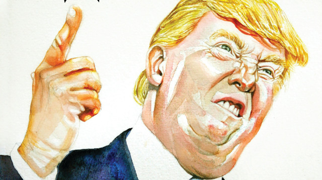 דונלד טראמפ (צילום: איור: נעמי ליס מיברג)