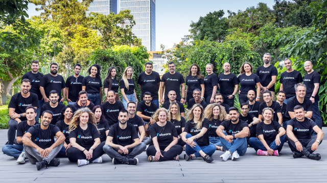 צוות סטארט-אפ הפינטק okoora (צילום: אייל טואג)