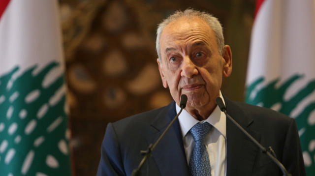 יו״ר הפרלמנט הלבנוני, נביה ברי (צילום: רויטרס)