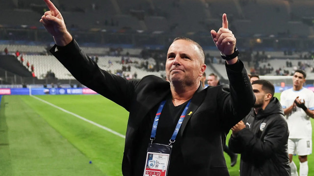 מאמן נבחרת ישראל רן בן שמעון (צילום: GettyImages, FRANCK FIFE / AFP)