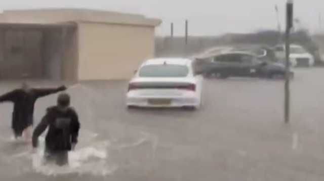 הצפות בצפון, כבישים נחסמו (צילום: רשתות חברתיות, שימוש לפי סעיף 27 א')