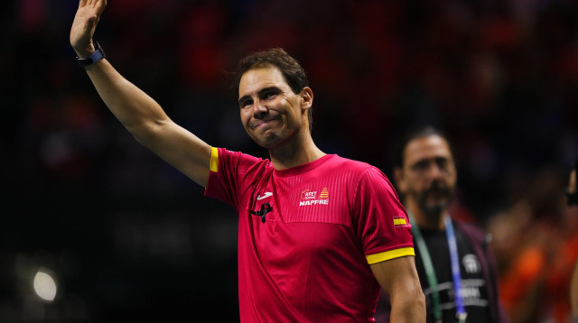 רפאל נדאל בטקס הפרישה (צילום: GettyImages, Jose Hernandez/Anadolu)