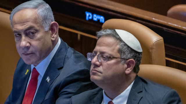 איתמר בן גביר, בנימין נתניהו (צילום: חיים גולדברג, פלאש 90)