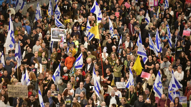 מחאה למען החטופים (צילום: אבשלום ששוני)