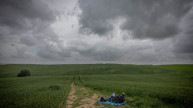מזג אוויר מעונן, חורף (צילום: חיים גולדברג/פלאש 90)