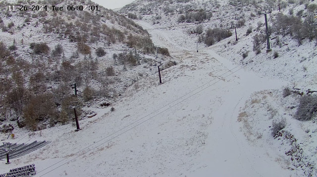 אתר החרמון בשלג (צילום: מצלמות אתר החרמון)