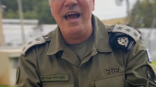 אביחי אדרעי (צילום: דובר צה"ל בערבית)