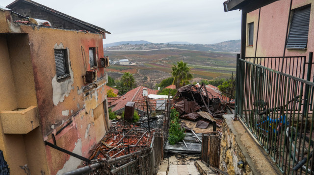 הרס במטולה, מלחמת "חרבות ברזל" (צילום: איל מרגולין, פלאש 90)