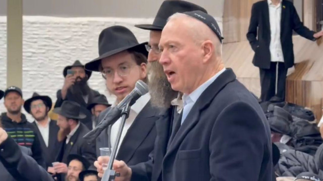 יואב גלנט בכנס שלוחי חב"ד בברוקלין (צילום: שימוש לפי סעיף 27א')