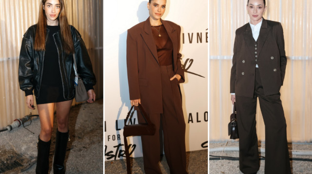 משמאל לימין: נטע ברזני, רותם סלע, אנה ארונוב (צילום: הגר בדר)