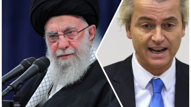 חירט וילדרס, עלי חמינאי (צילום: רויטרס)