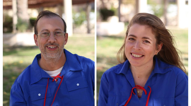 ניצן רוזנוקס-זיו ואופיר חלבה המזכ"לים החדשים (צילום: הנוער העובד והלומד)