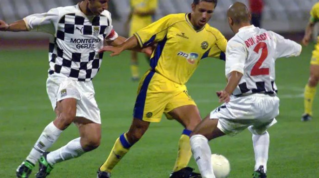 רודריגו גולדברג במדי מכבי תל אביב (צילום: AP)