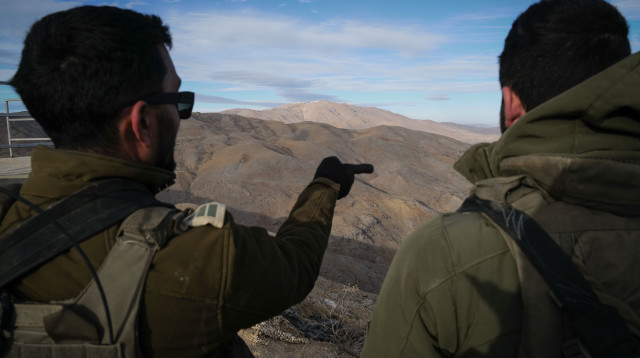 חיילים במוצב של צה"ל בגבול סוריה (צילום: מיכאל גלעדי, פלאש 90)