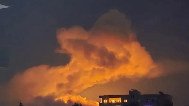 תקיפה בסוריה (צילום: רשתות ערביות, שימוש לפי סעיף 27 א')