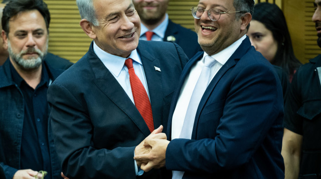 בנימין נתניהו, איתמר בן גביר (צילום: יונתן זינדל, פלאש 90)