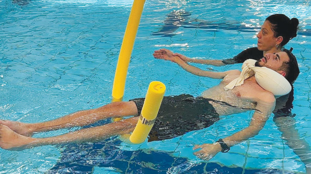 אמיתי כהן בשיקום (צילום: באדיבות המצולם)