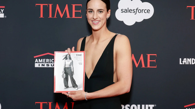 קייטלין קלארק, ספורטאית השנה של "טיים" (צילום: GettyImages)