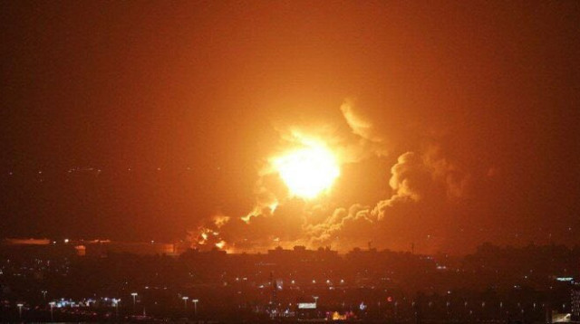 תקיפה בתימן (צילום: רשתות ערביות)