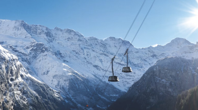 הרכבל התלול בעולם, שוויץ (צילום: PR,Schilthornbahn AG)