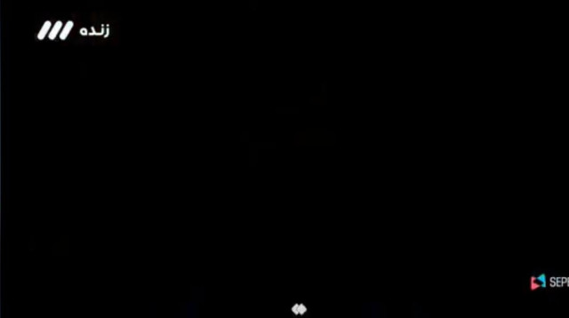 חושך בטלוויזיה באיראן (צילום: מסך)