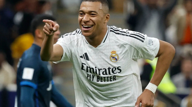 קיליאן אמבפה, חלוץ ריאל מדריד (צילום: GettyImages, KARIM JAAFAR/AFP via Getty Images)