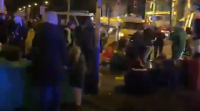 אירוע דריסה בגרמניה (צילום: צילום מסך רשתות חברתיות)