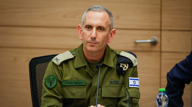 דובר צה"ל, תא"ל דניאל הגרי בוועדת חוץ וביטחון (צילום: נועם מושקוביץ דוברות הכנסת)