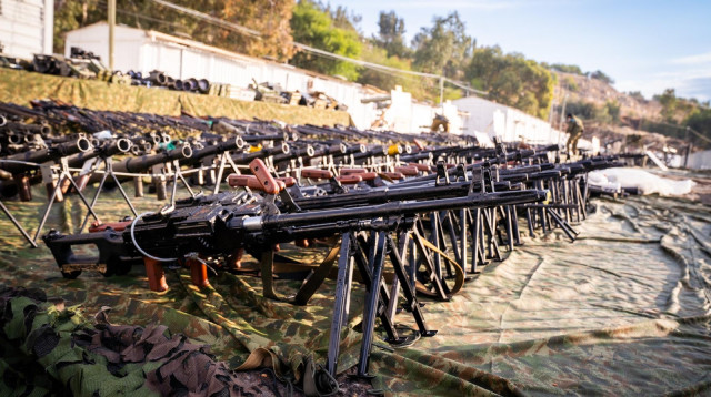 תערוכת השלל של חיזבאללה (צילום: דובר צה"ל)