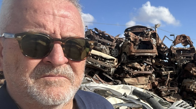 יוסי אחימאיר באתר תקומה (צילום: צילום פרטי)