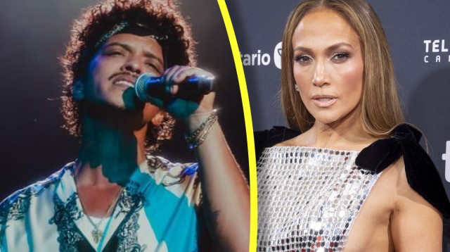 ברונו מארס, ג'ניפר לופז (צילום: באדיבות לייב ניישן ישראל, יח"צ,Emma McIntyre / Staff)