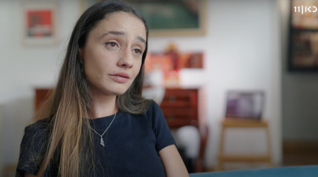 טאיסיה זמולוצקי, מתלוננת נגד אייל גולן (צילום: מסך: כאן 11)