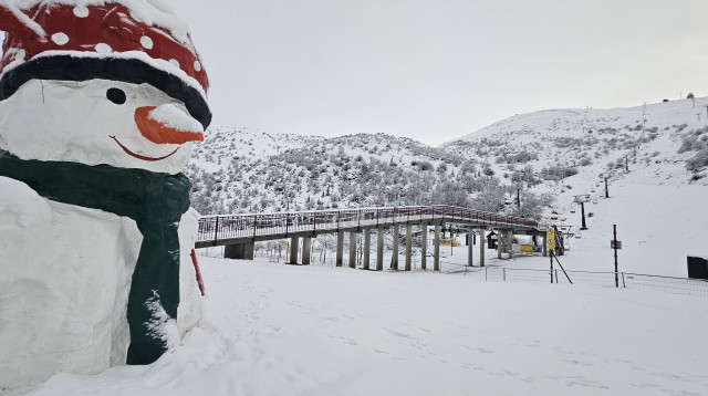 החרמון עם שכבות השלג המרשימות (צילום: אתר החרמון)