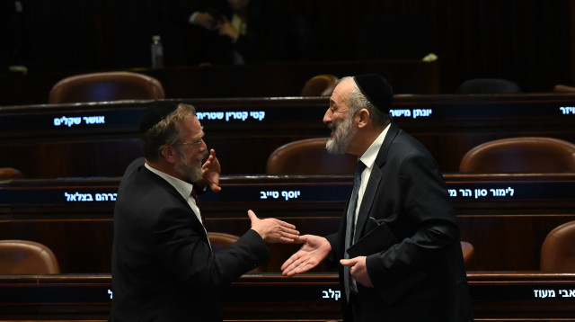 אריה דרעי, יצחק פינדרוס (צילום: יואב דודקביץ/TPS)