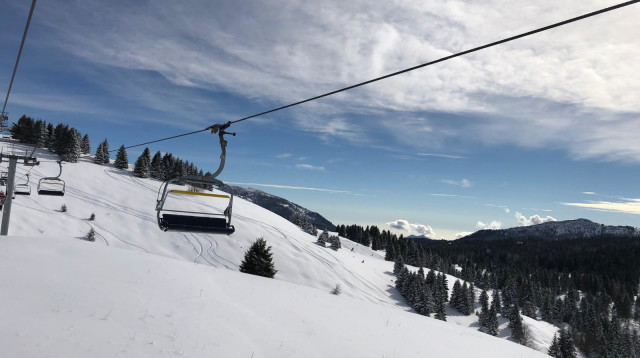 אתר הסקי בפולגריה, איטליה (צילום: אודי שמש)