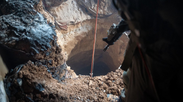 פיר מנהרה שאותר  (צילום: דובר צהל)