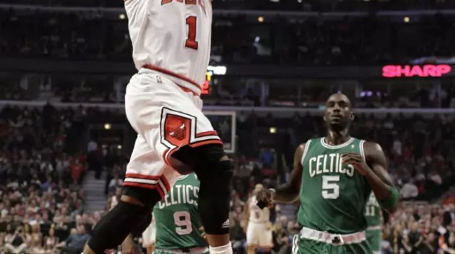 שחקן שיקגו בולס, דרק רוז (צילום: רויטרס)