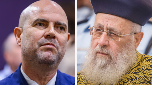 אמיר אוחנה, הרב יצחק יוסף (צילום: גרשון אלינסון, פלאש 90,חיים גולדברג, פלאש 90)