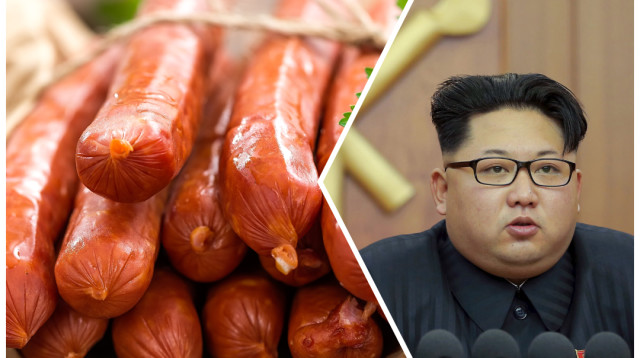 קים ג'ונג און, נקניקיות (צילום: רויטרס,אינגאימג')