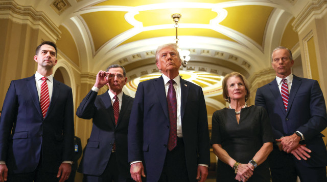 דונלד טראמפ בקונגרס, השבוע (צילום: רויטרס)