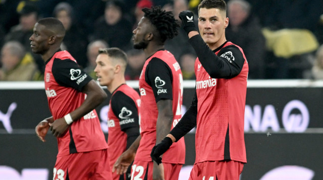 פטריק שיק, באייר לברקוזן חוגג (צילום: אימג'בנק  GettyImages, Bernd Thissen/picture allia)