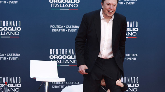 אילון מאסק בפסטיבל "אטרז'ו"  (צילום: רויטרס)