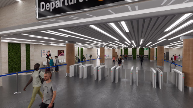 פרויקט שדרוג טרמינל 3 (צילום: הדמיות: עפר יאיר)