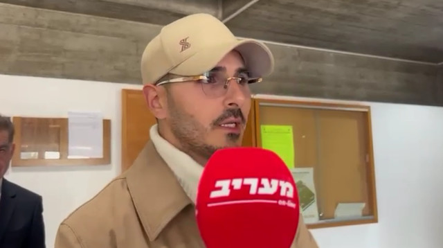 סיימון לבייב בבית המשפט (צילום: מעריב אונליין)