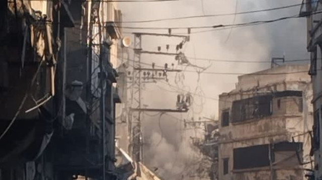 חיל האוויר מפציץ ברצועת עזה (צילום: רשתות ערביות)