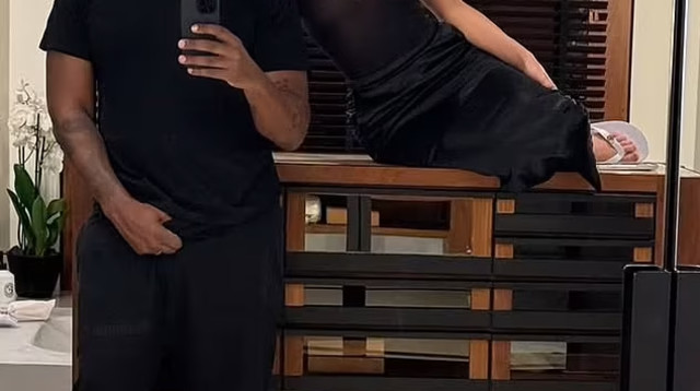 קניה ווסט וביאנקה סנסורי (צילום: אינסטגרם)